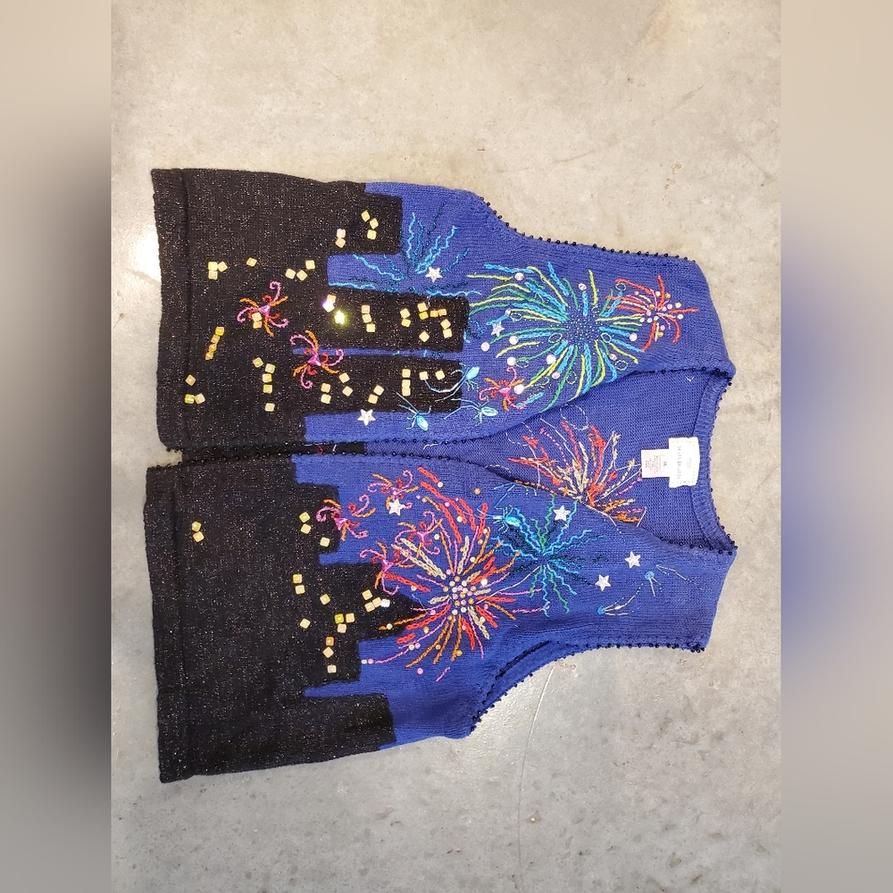 Susan Bristol size XL Christmas vest